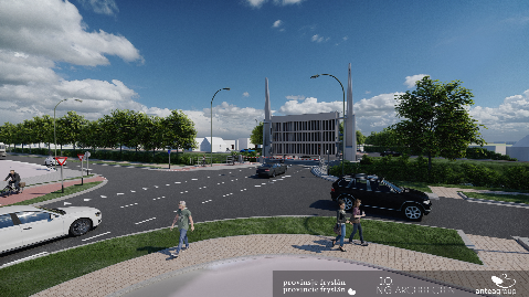 Ontwerpfoto van de nieuwe situatie